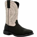 Rocky Rugged Trail Steel Toe Waterproof Western Boot, BLACK WHITE, W, Size 10 RKW0384